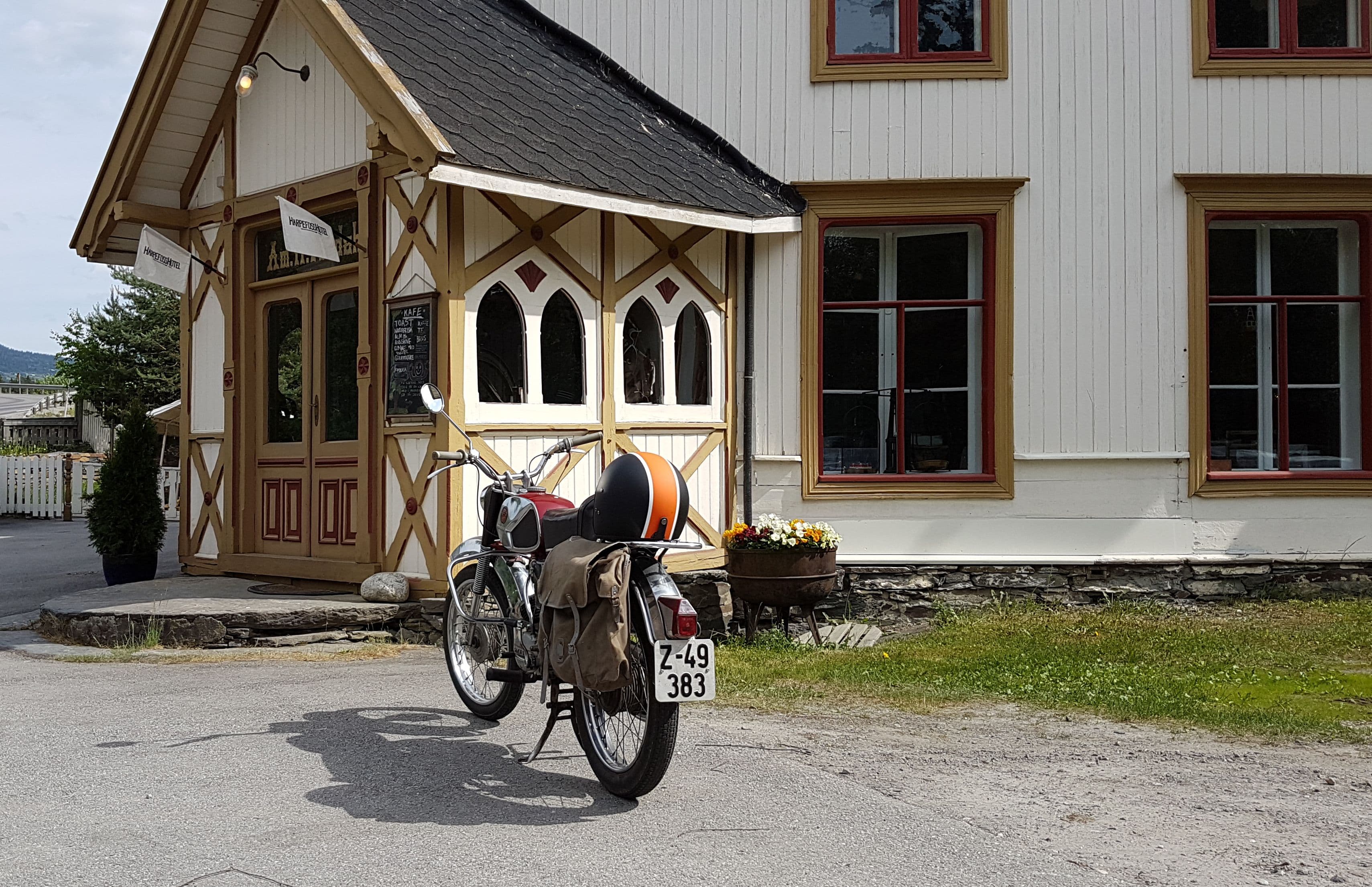 Kafe og landhandleri inngang