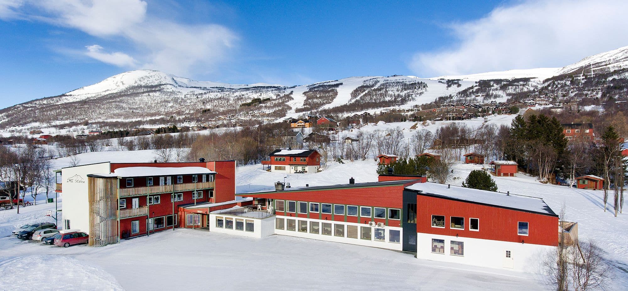 IMI Stølen vinter fra drone