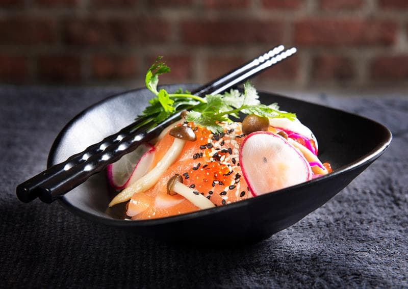 Detaljbilde av matrett.